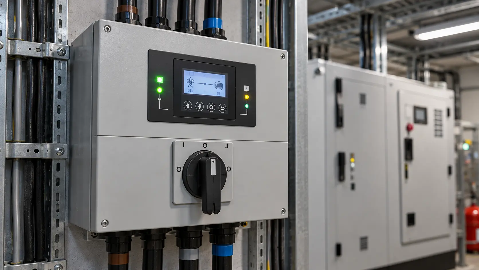 Automatic transfer switch installation for businesses and farms